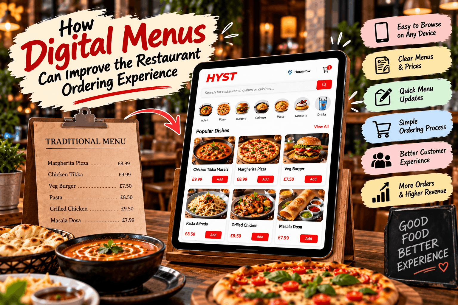 How Digital Menus Can Improve the Restaurant Ordering Experience