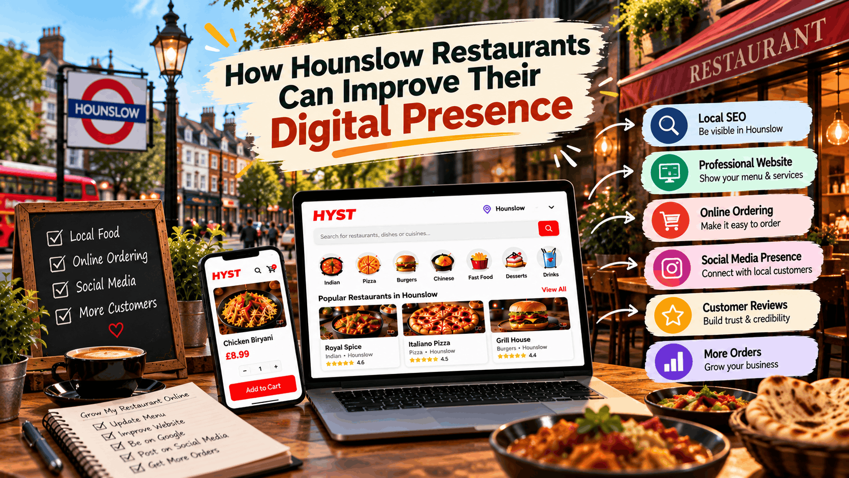 How Hounslow Restaurants Can Improve Their Digital Presence